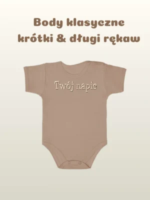 Body klasyczne z haftem według Twojego projektu