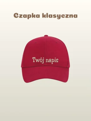 Czapka klasyczna z haftem według Twojego projektu