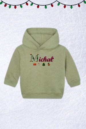 Bluza świąteczna z imieniem dla małych dzieci (6-24m)